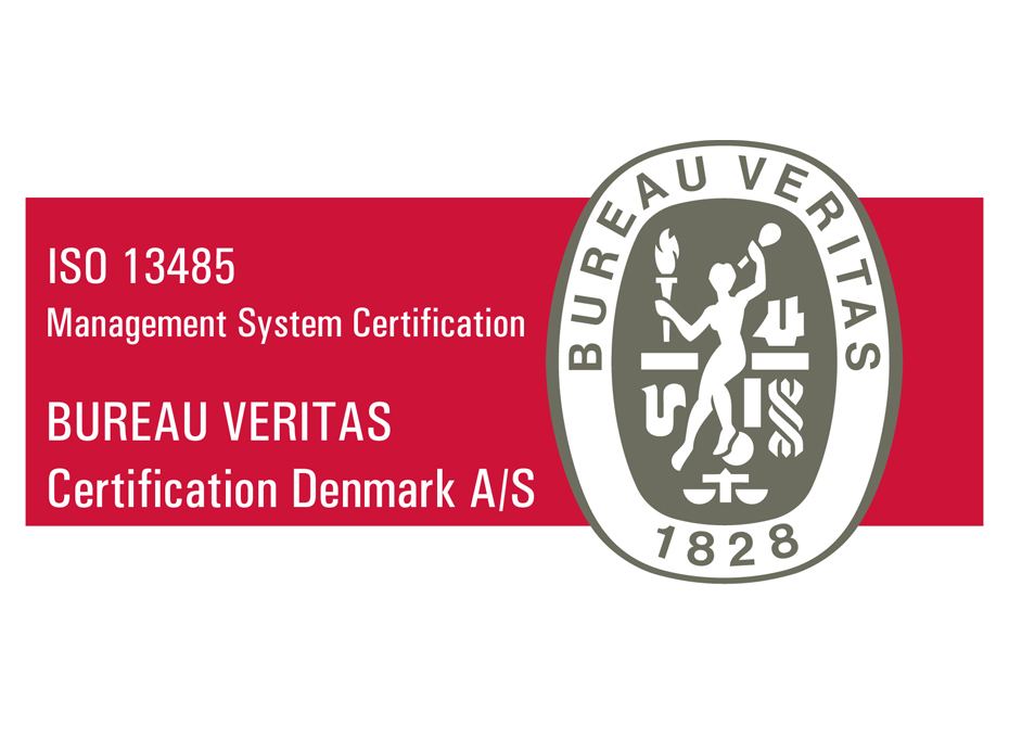 ISO 13485:2016-certifikat for medicinsk udstyr - lupbriller